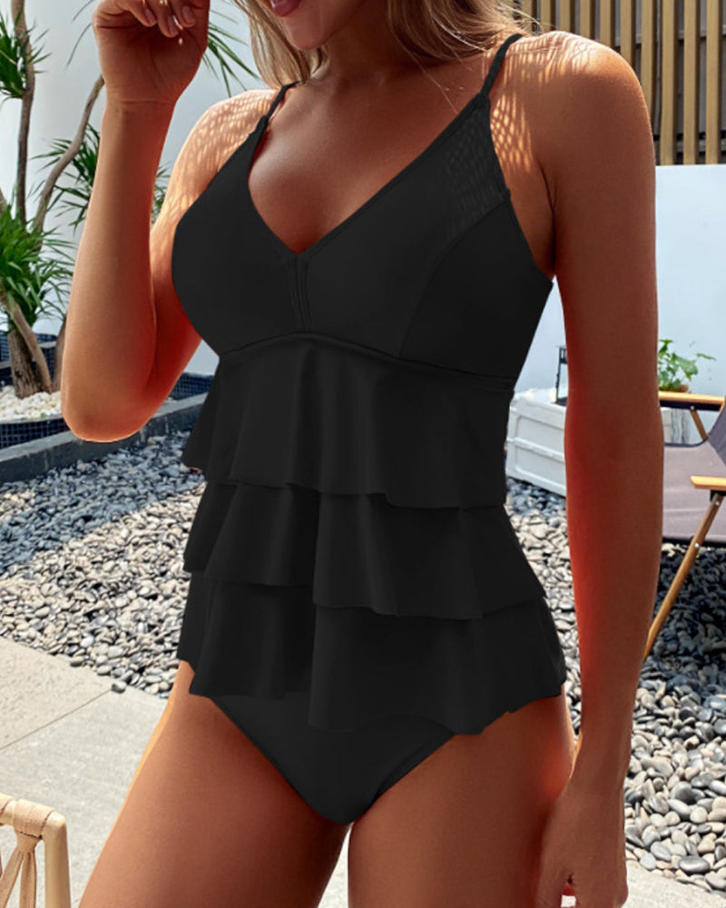 Lia - Elegant swimsuit with stylish ruffles