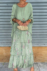 Judith Layered Dress - Light Green